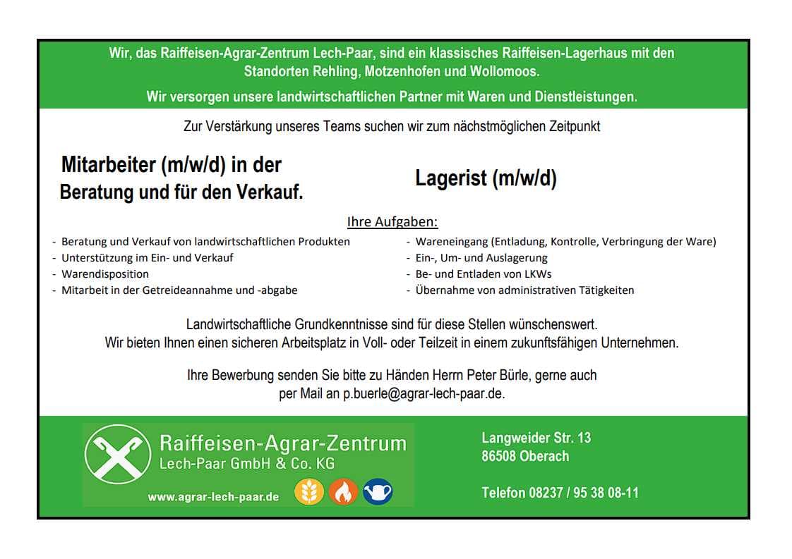 Stellenanzeige